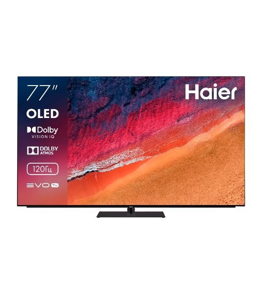 Телевизор Haier 77" DC0017M00RU S9 Pro черный OLED UHD 4K 120Hz Smart TV Android TV 3GB/32GB