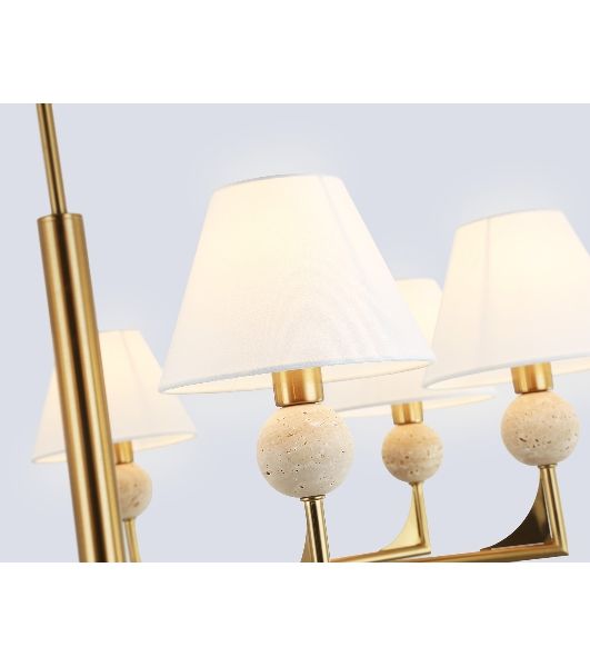 Люстра Ambrella light LH75162/7 BS/FR латунь/белый матовый E14*7 max 40W D890*580