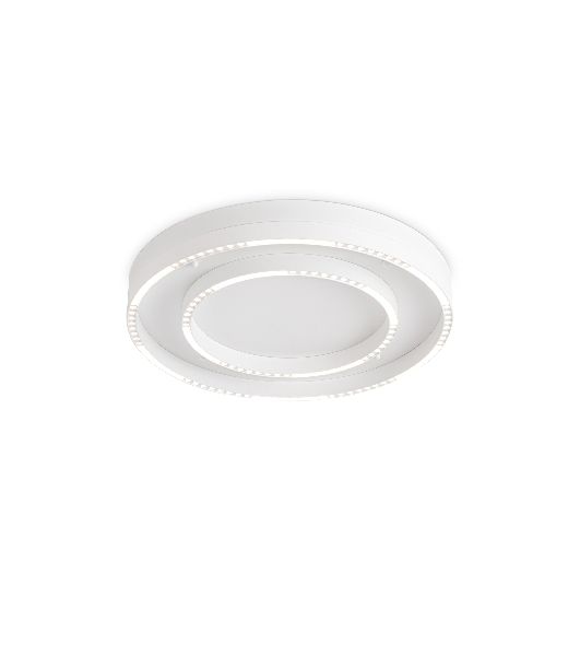 Потолочный светодиодный светильник Ambrella light FL5821 WH белый 55W 3000K/4200K/6400K D600*75 (без ПДУ)