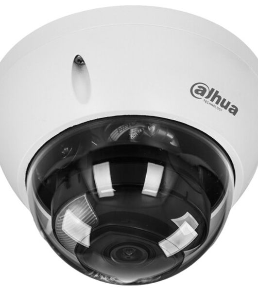 Уличная купольная IP-видеокамера Dahua DH-IPC-HDBW2449EP-S-IL-0280B Smart Dual Light с ИИ 4Мп, 1/2.9” CMOS, объектив 2.8мм, видеоаналитика, ИК до 30м, LED до 30м, IP67, корпус: металл