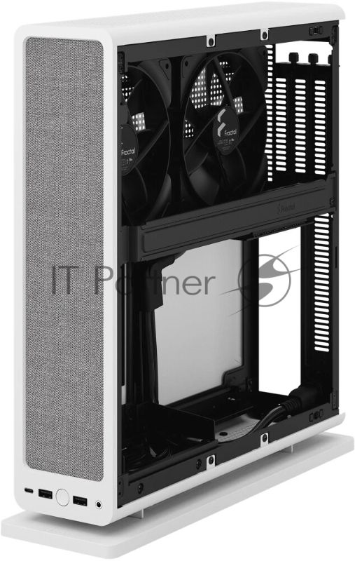 Компьютерный корпус без блока питания Fractal Design Ridge, 2x140mm, 2xUSB-A 3.2 + 1xUSB 3.2 Type-C, SFX PSU Support, mITX White