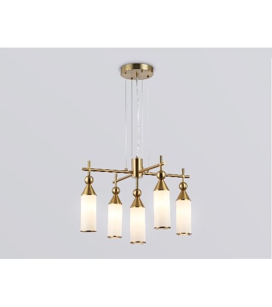 Люстра Ambrella light LH55276/5 BS/FR латунь/белый матовый E14*5 max 40W D520*1390