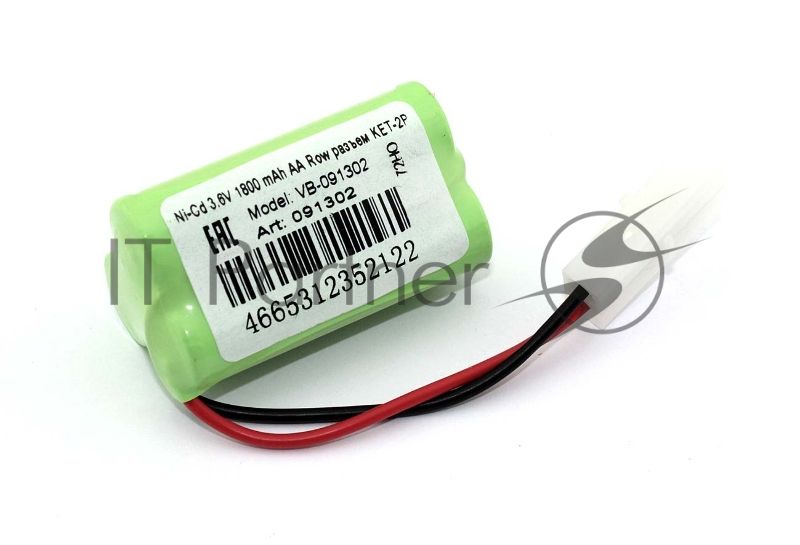 Портативный аккумулятор Ni-Cd 3.6V 1800 mAh AA Row разъем KET-2P