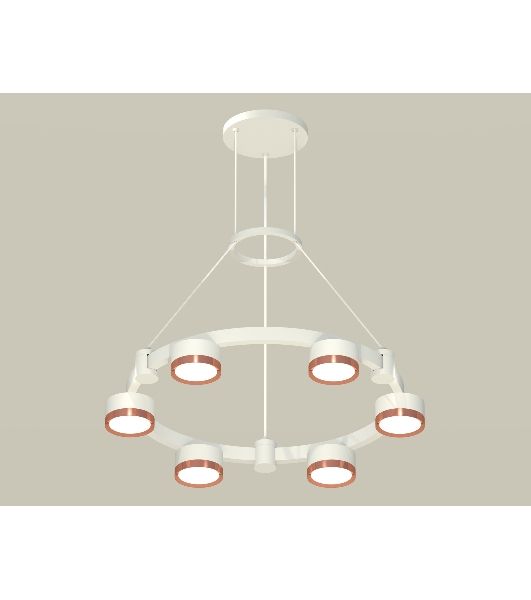 Светильник Ambrella light XR92031103/6 SWH/PPG белый песок/золото розовое полированное GX53 (A9203, C9231, N8126)
