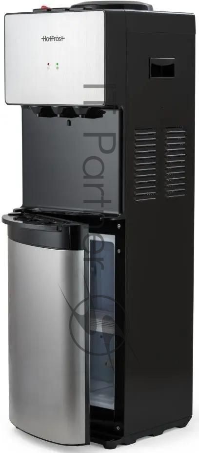 Кулер для воды Hotfrost V400BS, верхняя загрузка, нагрев 90 °С, охлаждение 10 °С, серебристый/черный