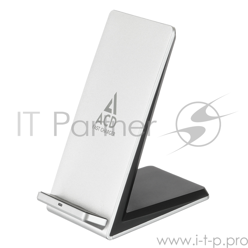 Сетевое зарядное устройство ACD-W102S-F1S 10Вт, беспроводная Qi, 2-катушки с QC, 5В/2А ~ 9В/1,8А RTL