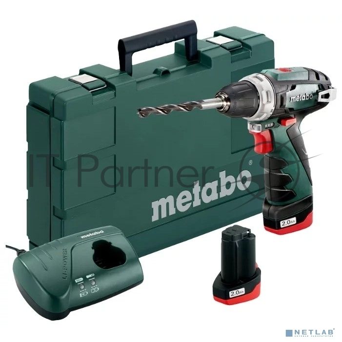 Аккум.дрель METABO PowerMaxx BS (600079550)2х2Ач в сумке