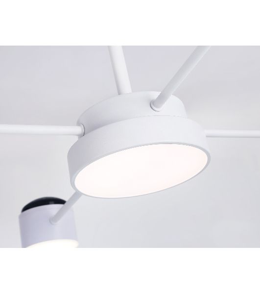 Потолочный светодиодный светильник с пультом Ambrella light FL51631/4+1 WH белый 3000K-6400K 48W 910*745*300 (ПДУ ИК)
