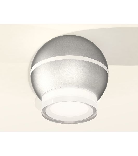 Светильник Ambrella Light XS1103031 SSL/FR/CL серебро песок/белый матовый/прозрачный MR16 GU5.3 LED 3W 4200K (C1103, N7160)