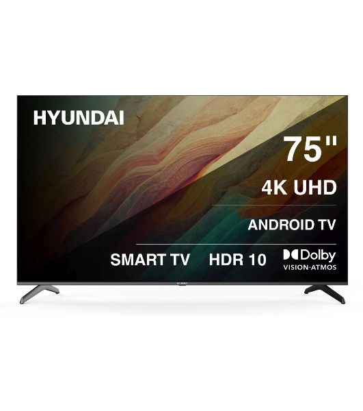 Телевизор Hyundai 75" H-LED75BU7009 черный LED UHD 60Hz Smart TV