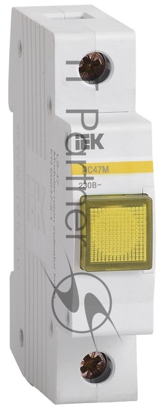 Лампа сигнальная ЛС-47М жел. IEK MLS20-230-K05