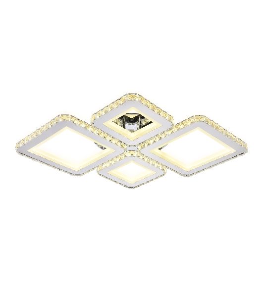Потолочный светодиодный светильник Ambrella light FA1726/4 CH хром 3000K/4200K/6400K 108W 690*550*100 (ПДУ РАДИО 2.4G)