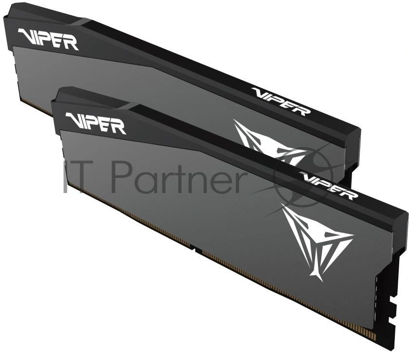 Оперативная память Patriot Viper Elite 5 Ultra, DDR5, 32GB (2x16GB), 6000 MHz, CL28, с радиатором, чёрный