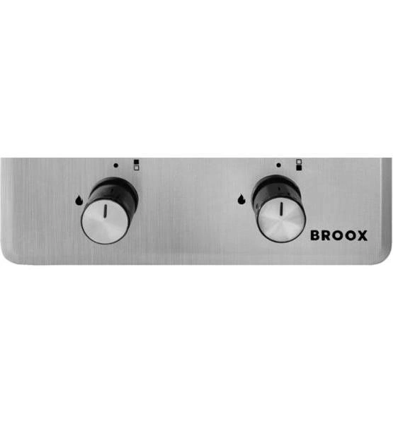 Газовая варочная поверхность Broox GR0260H00 Mt Tf, 2 конфорки, нержавеющая сталь, 2500 Вт