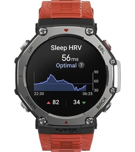 Умные часы Amazfit T-Rex 3 A2323, 1.5" AMOLED, Wi-Fi, Bluetooth, 10ATM, темно-серый / красный