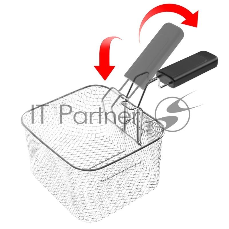 Фритюрница электрическая Tuarex AG-3501 черный/стальной, мощность 2000 Вт, сенсорное управление, объем масла 2,5 л, регулир. темп, 4 шт/уп.
