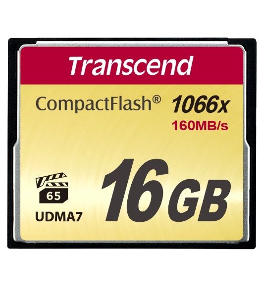 Флеш карта Transcend Ultimate TS16GCF1000/CF (Compact Flash)/16 ГБ/UDMA 7, VPG 65/160 МБ/с