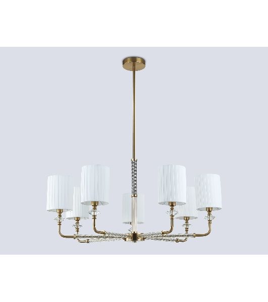 Люстра Ambrella light LH71503/7 BS/FR латунь/белый матовый E14*7 max 40W D840*640