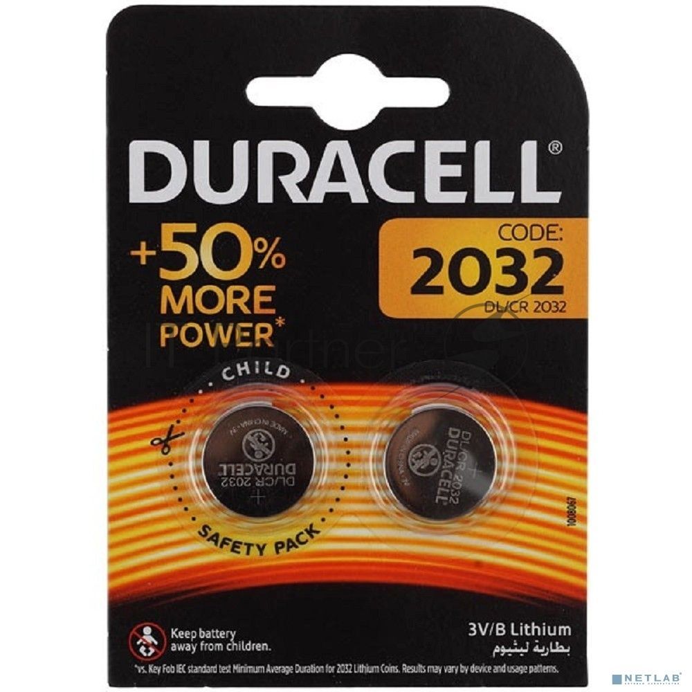 Батарея Duracell CR2032-2BL (2 шт. в уп-ке)
