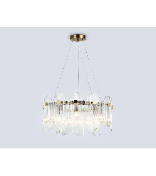 Светильник Ambrella light LH31251/6 BS/CL латунь/прозрачный E14*6 max 40W D510*270