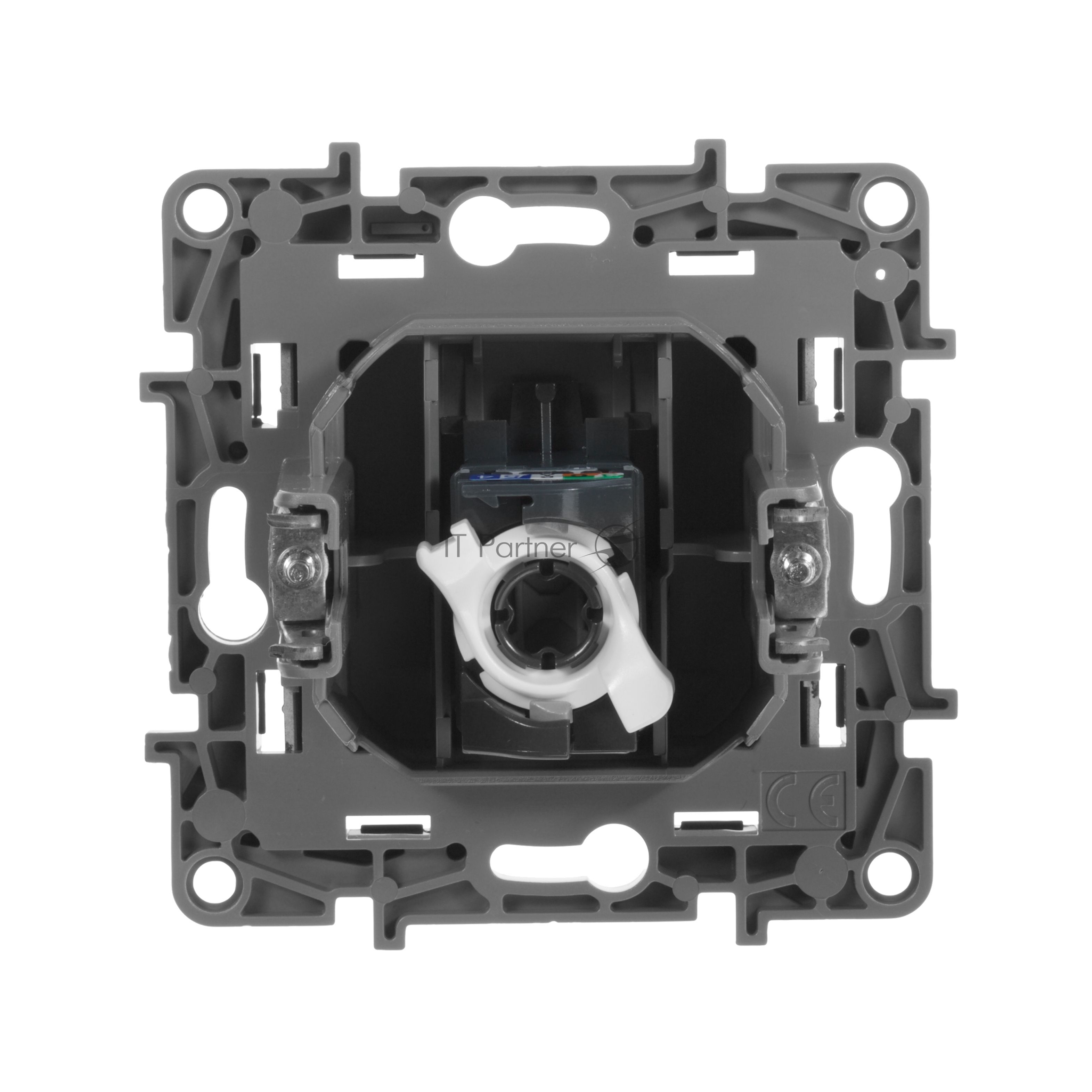 Информационная розетка RJ 45, категория 5e, UTP, Etika, антрацит
