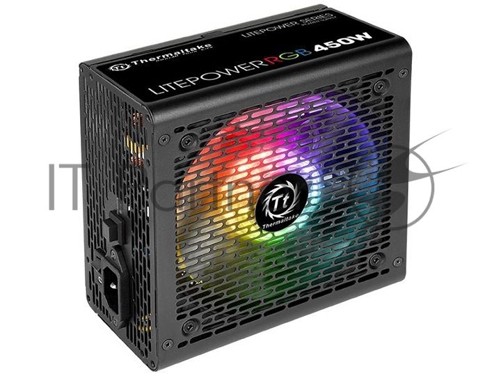 Блок питания Thermaltake Litepower RGB 450W (PS-LTP-0450NHSANE-1) v2.3, A.PFC, 80 Plus , Fan 12 cm, Retail