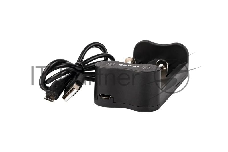 Устройство зарядное L-71USB 2х500мА Li-ion (16340/17650/18650/26650/20700 и др.) 4.2В DC USB-MicroUSB в компл. ФАZА 5032385