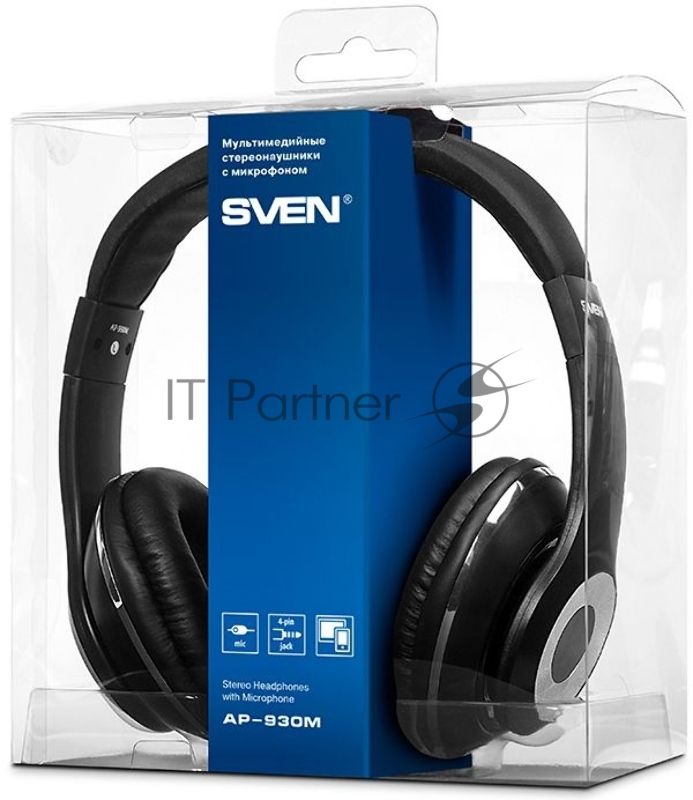 Наушники SVEN AP-930M черный 3 5 мм