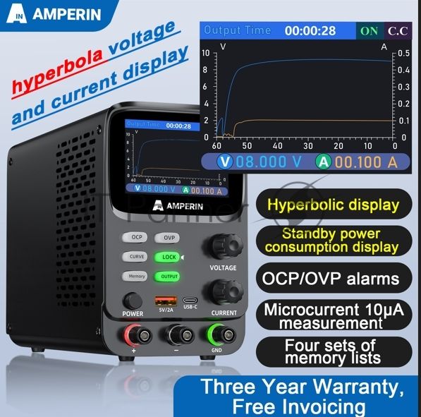Лабораторный блок питания Amperin AI-K3010 30V, 10A