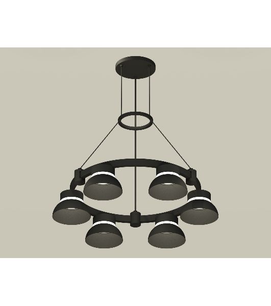 Светильник Ambrella light XR92051001/6 SBK/FR черный песок/белый матовый GX53 (A9205, C9232, N8141)