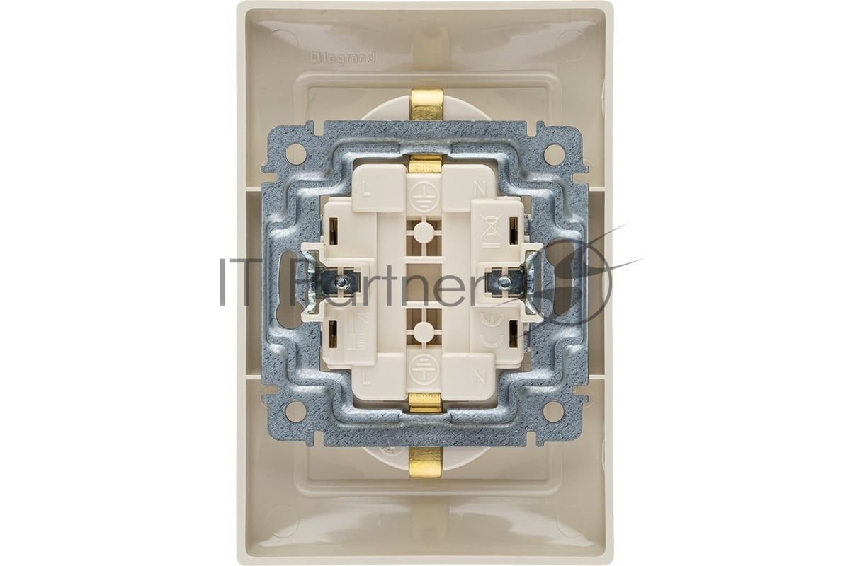 Legrand Legrand 774370 Розетка двойная (моноблок) Valena с заземлением (слоновая кость)