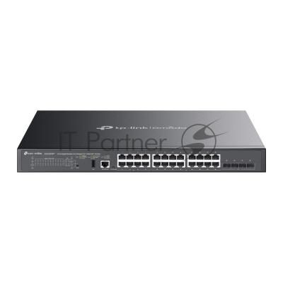 Коммутатор TP-Link SG5428XMPP, 24×1 Гбит/с PoE++ + 4×10 Гбит/с SFP+, управляемый