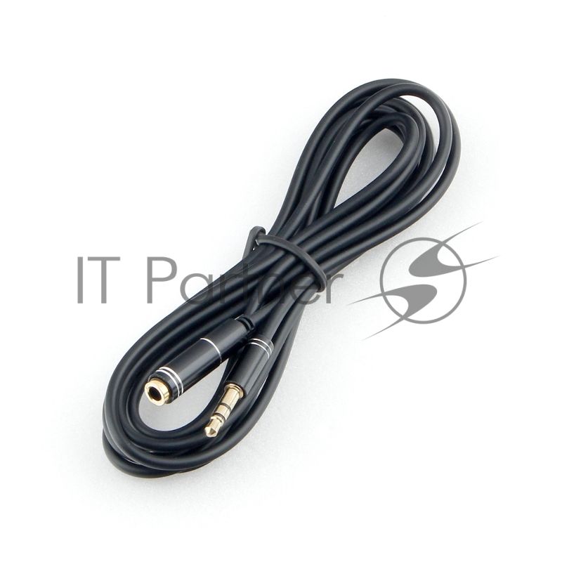 Кабель аудио удлинительный Cablexpert CCAB-02-35MF-2MB. 3.5 Jack (M)/3.5 Jack (F), черный, 2м, блистер
