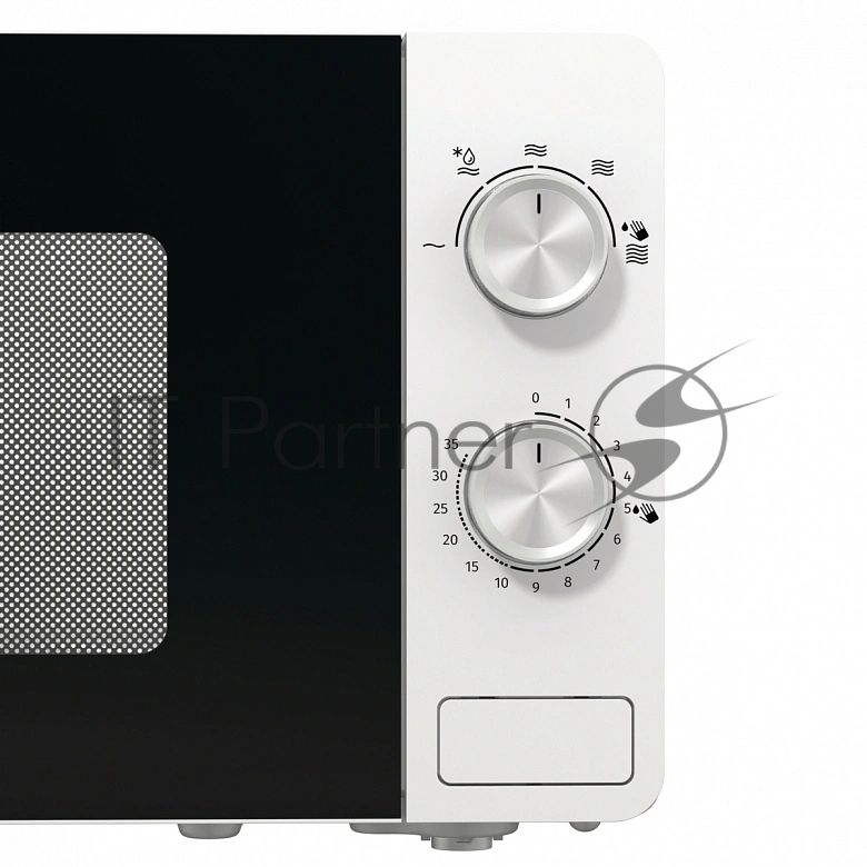 Микроволновая печь Gorenje MO17E1W белый, 17 л, 700 Вт, переключатели - поворотный механизм