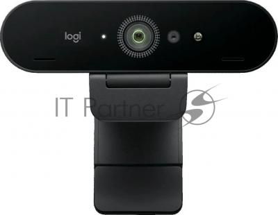 Веб-камера Logitech BRIO 4K C1000e 4096x2160, 30 кадр/с, USB, микрофон, автофокус, крепление на мониторе