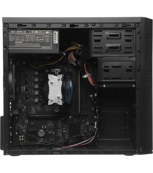 Компьютер Amur Нарвал B7I21 MT i3 12100 (3.3) 16Gb SSD 256Gb UHDG 730 FreeDOS GbitEth 400W мышь клавиатура черный (RUS) (2147002)
