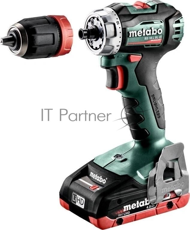 Дрель-шуруповерт Metabo BS 18 L BL Set, 18 В, 2 Ач, 65 Нм, щеточный