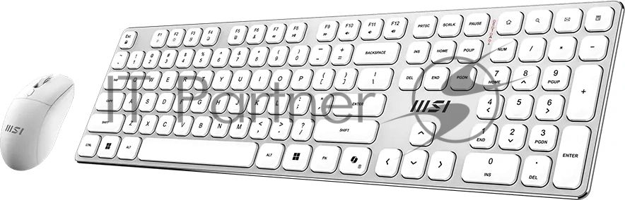 Комплект клавиатура и мышь MSI FORGE K210 W COMBO WHITE RU