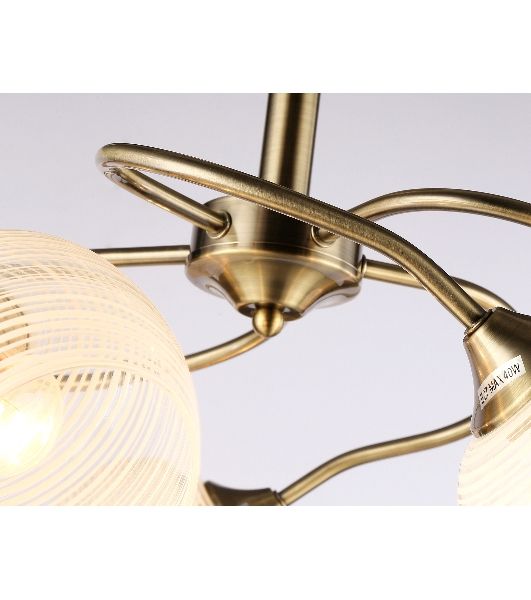 Светильник Ambrella light TR3199/5 SB/CL/FR бронза/прозрачный/белый матовый E27/5 max 40W D600*485