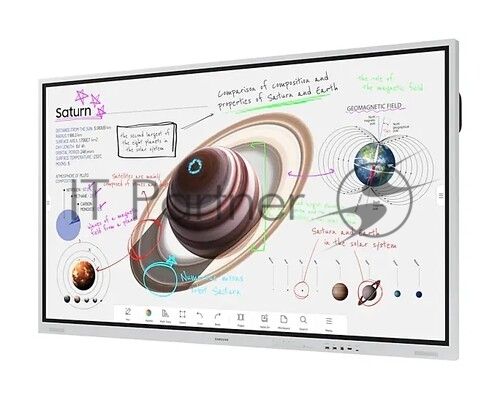 Панель Samsung QB75B черный, 75 ", 3840x1920, 16:9, VA, Tizen 6.5, Ultra HD 4K, 350 кд/м2, 8 мс, 4000:1, 178°/178°