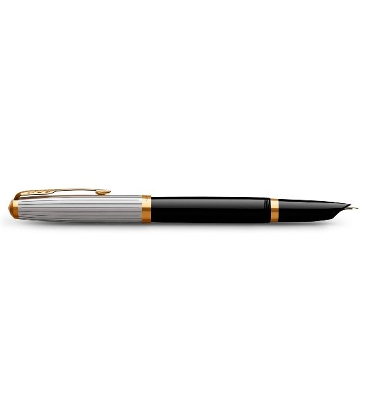 Ручка перьевая Parker 51 Premium (CW2169030) Black St.Steel GT, F, сталь нержавеющая, подарочная коробка