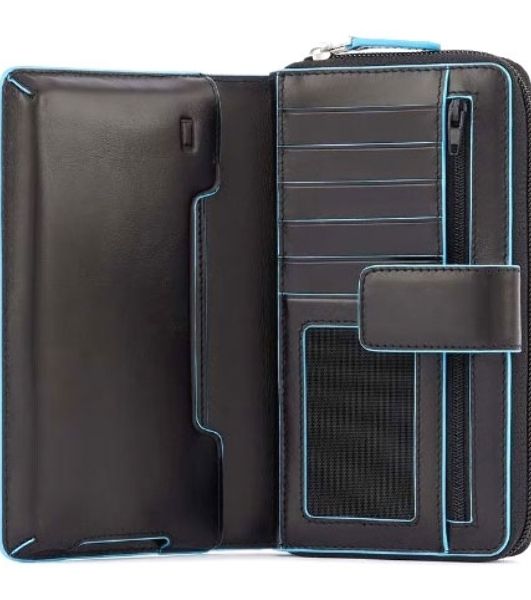 Кошелек женский Piquadro Blue Square PD1354B2R/N черный натур.кожа