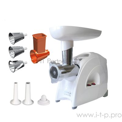Мясорубка электрическая Аксион М641.03 белый, 2000 Вт, до 3 кг/мин