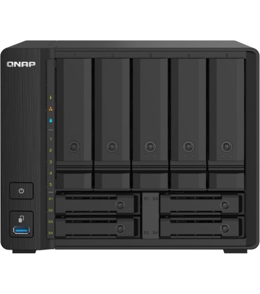 Сетевое хранилище без дисков SMB QNAP TS-932PX-4G 9-Bay NAS, 5 x 3.5" and 4 x 2.5" drive slots, Alpine AL324 ARM quad-core 1.7GHz, 4 Gb DDR4 (1x 4 Gb) up to 16 Gb (1 x 16 Gb), 2 x 10GbE SFP+, 2 x 2.5 GbE LAN