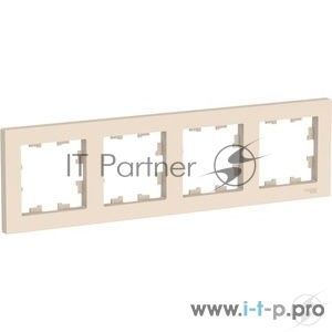 Рамка 4-м AtlasDesign универс. беж. SchE ATN000204
