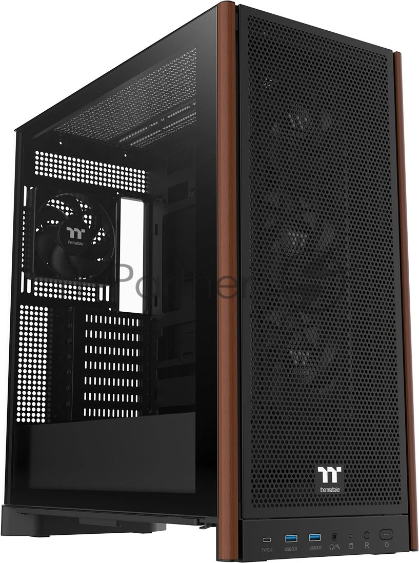 Корпус Thermaltake S370 WS, Midi-Tower, чёрный, 4 x 120 мм