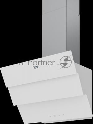 Вытяжка наклонная Beko BHCA69642WH серый, 60 см, 600 куб. м/ч, 69 дБ