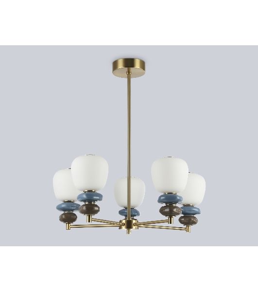 Люстра Ambrella light LH53164/5 SB/WH бронза/белый 40W 3000K D650*900