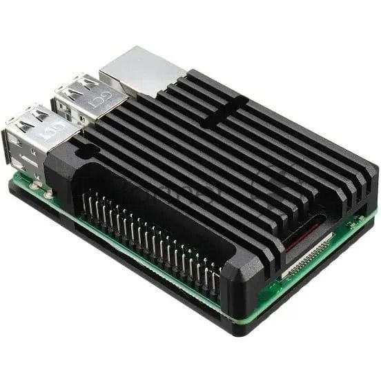 Корпус ACD черный Metal Aluminum Case for Raspberry Pi 3B/3B+