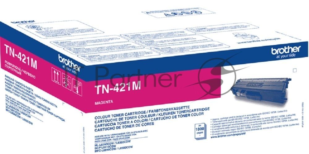 Картридж лазерный Brother TN-421M пурпурный для HLL8260CDW,DCPL8410CDW, MFC-L8690CDW 1 800 стр.